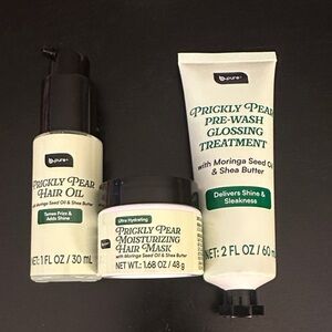 New Viral BPure Prickly Pear Hair oil mask & glossing set bundle! Moringe Shea